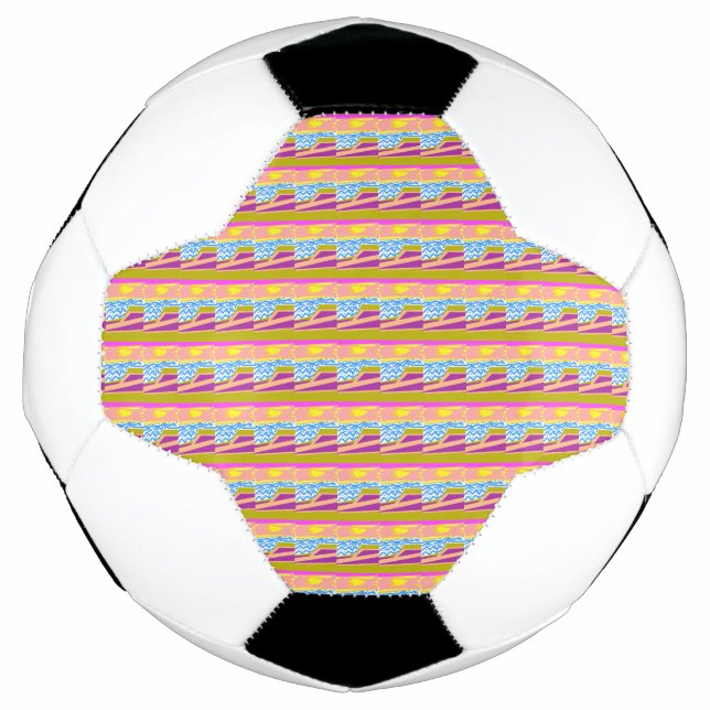 Bola De Futebol Iate Roxo (Frente)