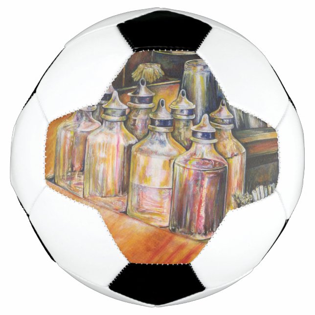 Bola De Futebol Ideografia da luz Ouro (Frente)