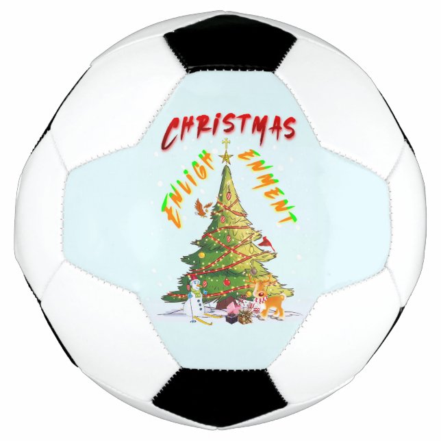 Bola De Futebol Iluminação de Natal (Frente)