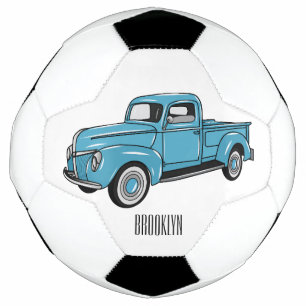 Bola De Futebol Ilustração clássica de desenho de caminhão de cole