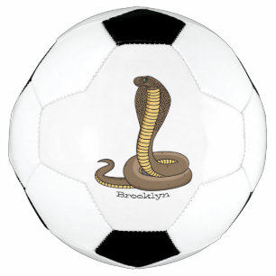 Bola De Futebol Ilustração de cobra da cobra castanha