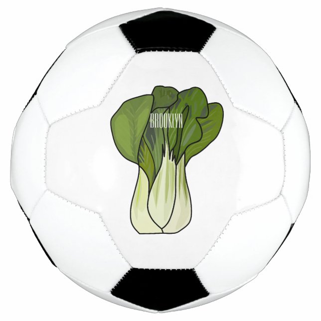 Bola De Futebol Ilustração de desenho animado Bok choy (Frente)