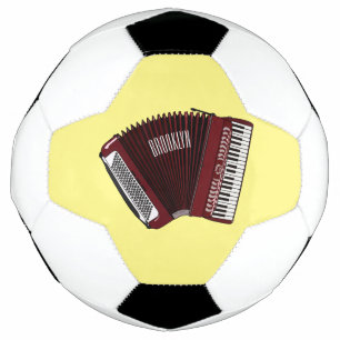 Bola De Futebol Ilustração de desenho animado de Accordion