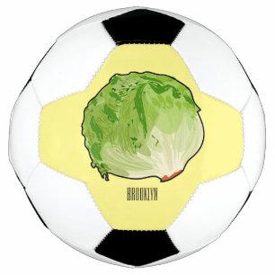 Bola De Futebol Ilustração de desenho animado de alface