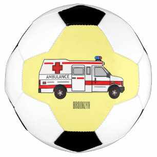 Bola De Futebol Ilustração de desenho animado de Ambulância