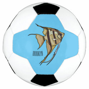 Bola De Futebol Ilustração de desenho animado de Angelfish