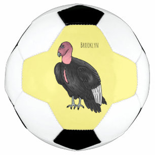 Bola De Futebol Ilustração de desenho animado de aves condor da Ca