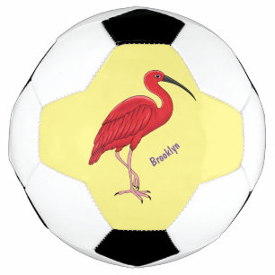 Bola De Futebol Ilustração de desenho animado de aves Scarlet ib