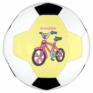 Bola De Futebol Ilustração de desenho animado de bicicleta de cr