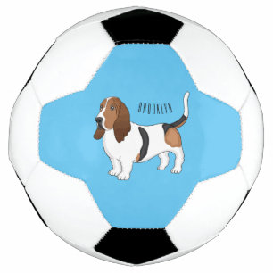 Bola De Futebol Ilustração de desenho animado de cão de cão de cão