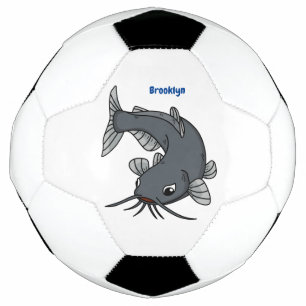Bola De Futebol Ilustração de desenho animado de catfish