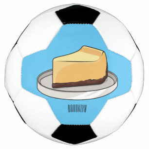 Bola De Futebol Ilustração de desenho animado de Cheesecake