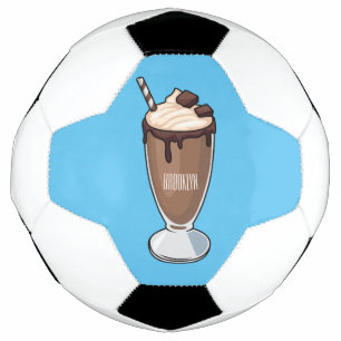 Bola De Futebol Ilustração de desenho animado de Chocolate Milksha