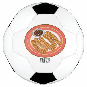Bola De Futebol Ilustração de desenho animado de Churro