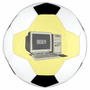 Bola De Futebol Ilustração de desenho animado de computador