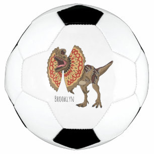 Bola De Futebol Ilustração de desenho animado de Dilophosaurus