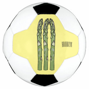 Bola De Futebol Ilustração de desenho animado de espargos