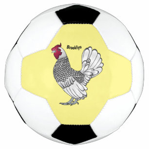 Bola De Futebol Ilustração de desenho animado de frango Sebright