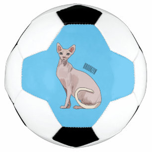 Bola De Futebol Ilustração de desenho animado de gato esphynx