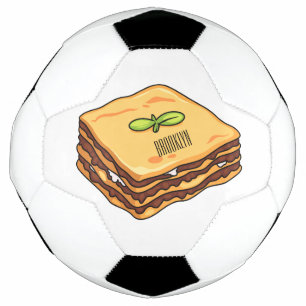 Bola De Futebol Ilustração de desenho animado de Lasagna