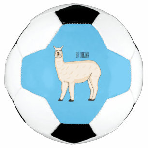Bola De Futebol Ilustração de desenho animado de Llama