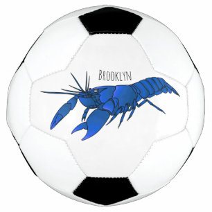 Bola De Futebol Ilustração de desenho animado de marron azul