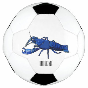 Bola De Futebol Ilustração de desenho animado de marron azul