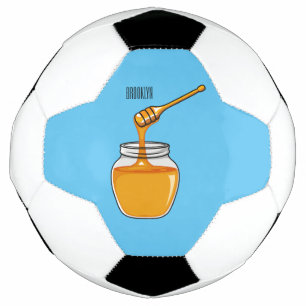 Bola De Futebol Ilustração de desenho animado de mel