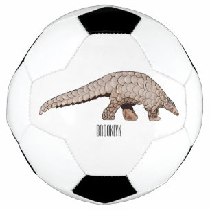 Bola De Futebol Ilustração de desenho animado de Pangolin