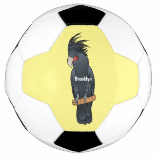 Bola De Futebol Ilustração de desenho animado de pássaro da palma