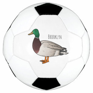 Bola De Futebol Ilustração de desenho animado de pato-reais