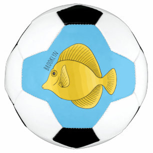 Bola De Futebol Ilustração de desenho animado de peixe dançado ama