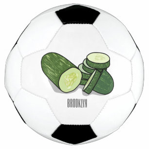 Bola De Futebol Ilustração de desenho animado de pepino