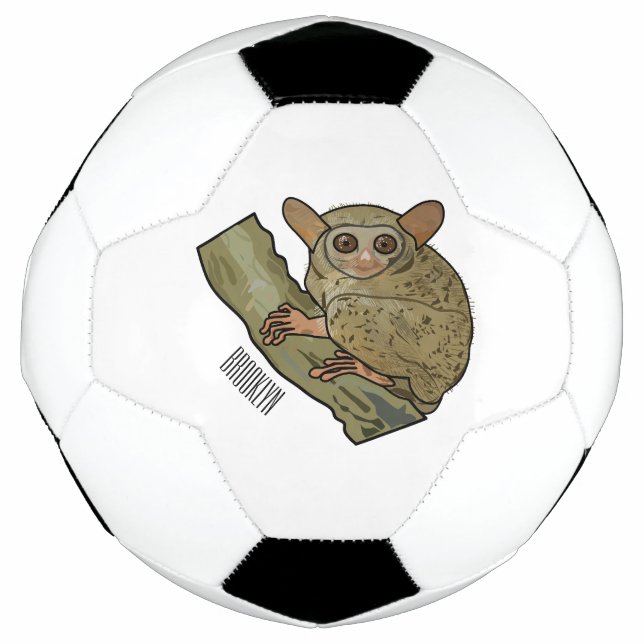 Bola De Futebol Ilustração de desenho animado de Tarsier (Frente)