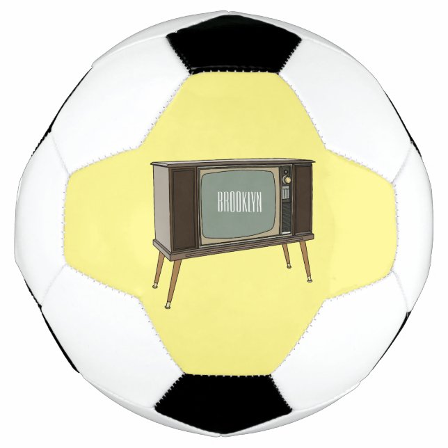 Bola De Futebol Ilustração de desenho animado de televisão (Frente)