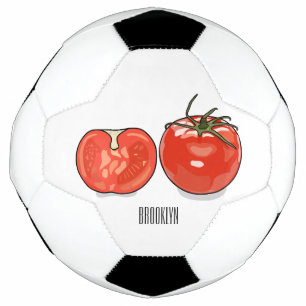Bola De Futebol Ilustração de desenho animado de tomate
