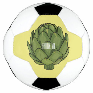 Bola De Futebol Ilustração de desenho animado do Artichoke