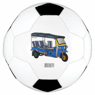 Bola De Futebol Ilustração de desenho animado Tuk tuk