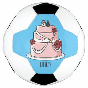 Bola De Futebol Ilustração de desenho de bolo de casamento