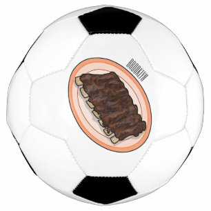 Bola De Futebol Ilustração de desenho de costelas curtas