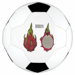 Bola De Futebol Ilustração de desenho de fruta do dragão