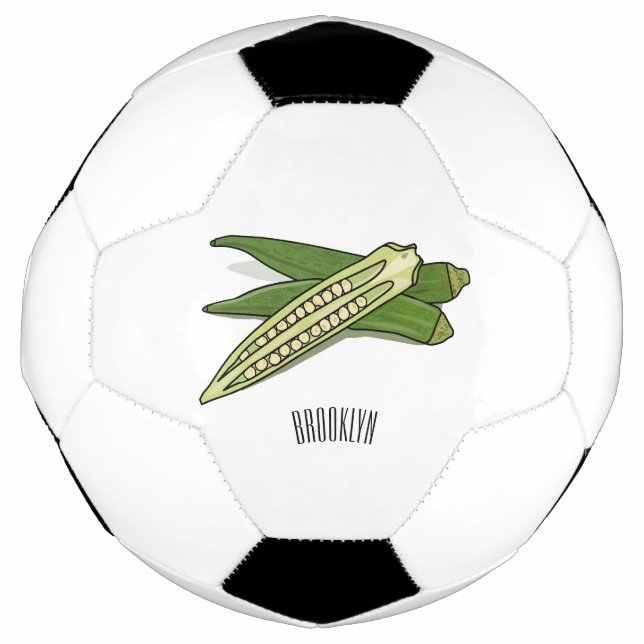 Bola De Futebol Ilustração de desenho de Okra (Frente)