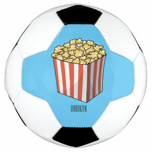 Bola De Futebol Ilustração de desenho de pipoca