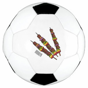 Bola De Futebol Ilustração de desenho do Kebab ou kabob