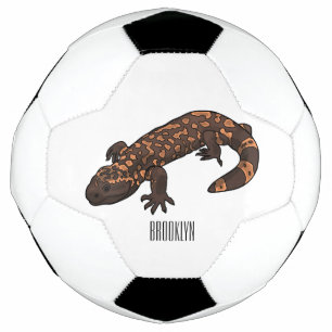 Bola De Futebol Ilustração de desenho do monstro de Gila