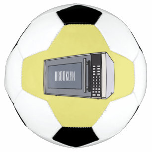 Bola De Futebol Ilustração de desenho em micro-ondas