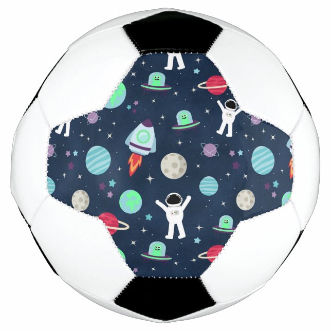 Bola De Futebol Ilustração de padrão de espaço (Frente)