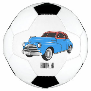 Bola De Futebol Ilustração do desenho animado Classic car 1948