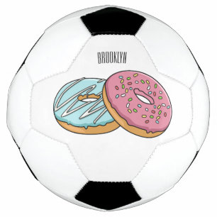 Bola De Futebol ilustração do desenho animado de rosquinha