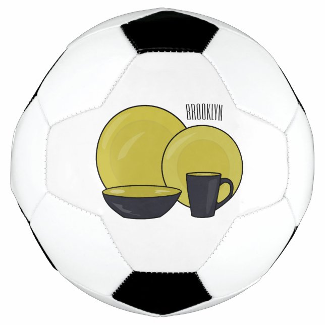 Bola De Futebol ilustração do desenho de desenho de tabela (Frente)